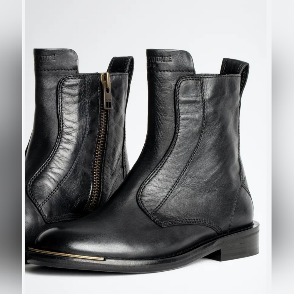 Size 8 - 🆕️ ZADIG & VOLTAIRE Laureen Metal Toe Ankle Boots